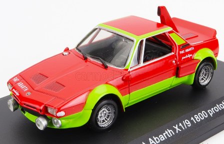 1:43 O Scale FIAT ABARTH X1/9 Model Red